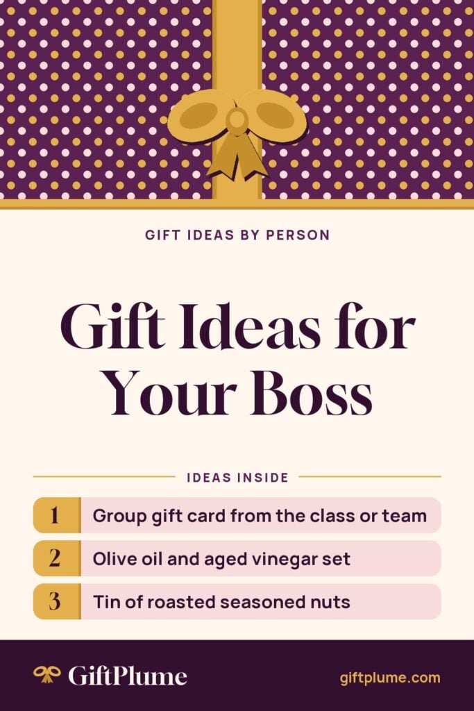 Gift Ideas for Your Boss pin