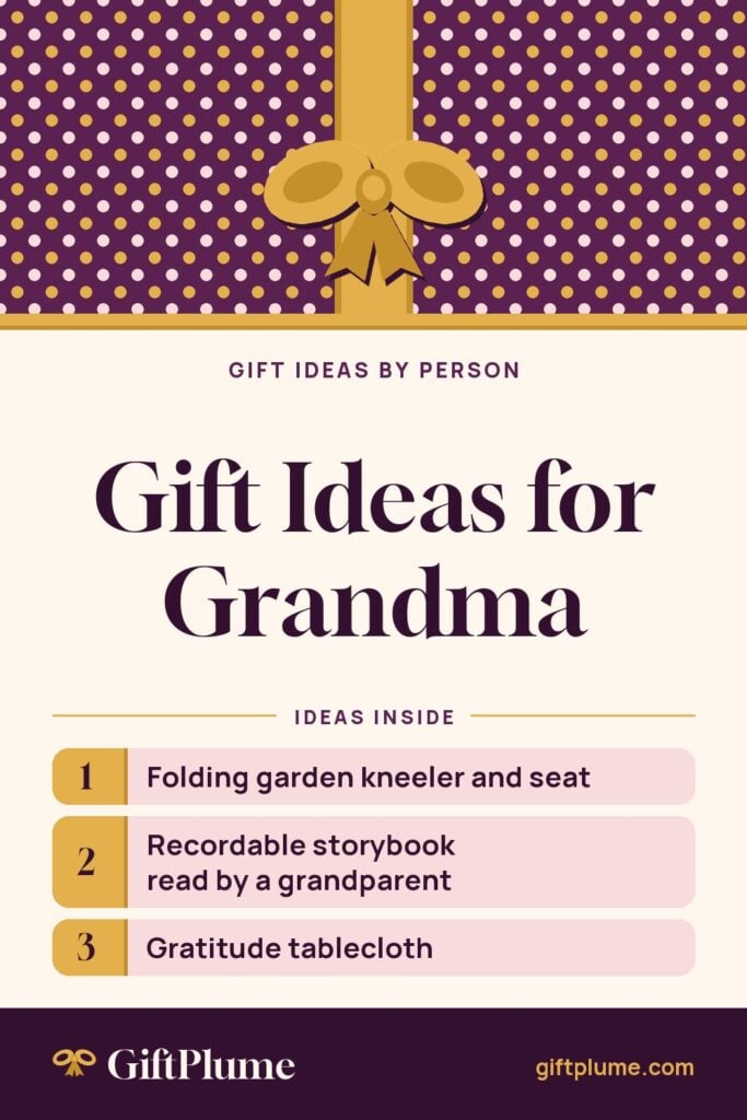 Gift Ideas for Grandma pin