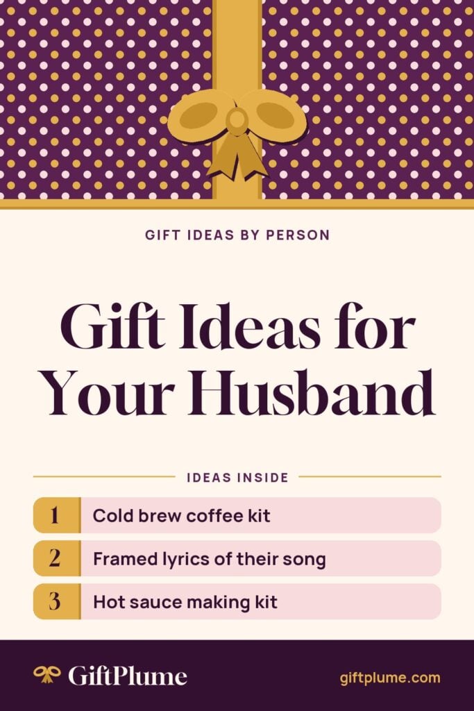 Gift Ideas for Your Husband pin