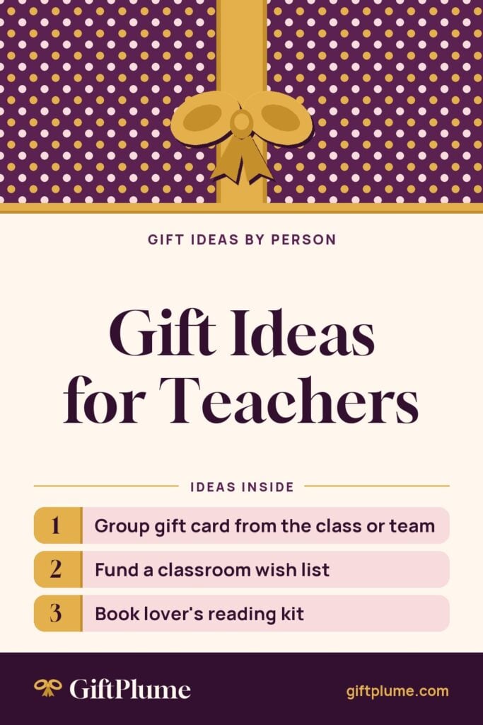 Gift Ideas for Teachers pin