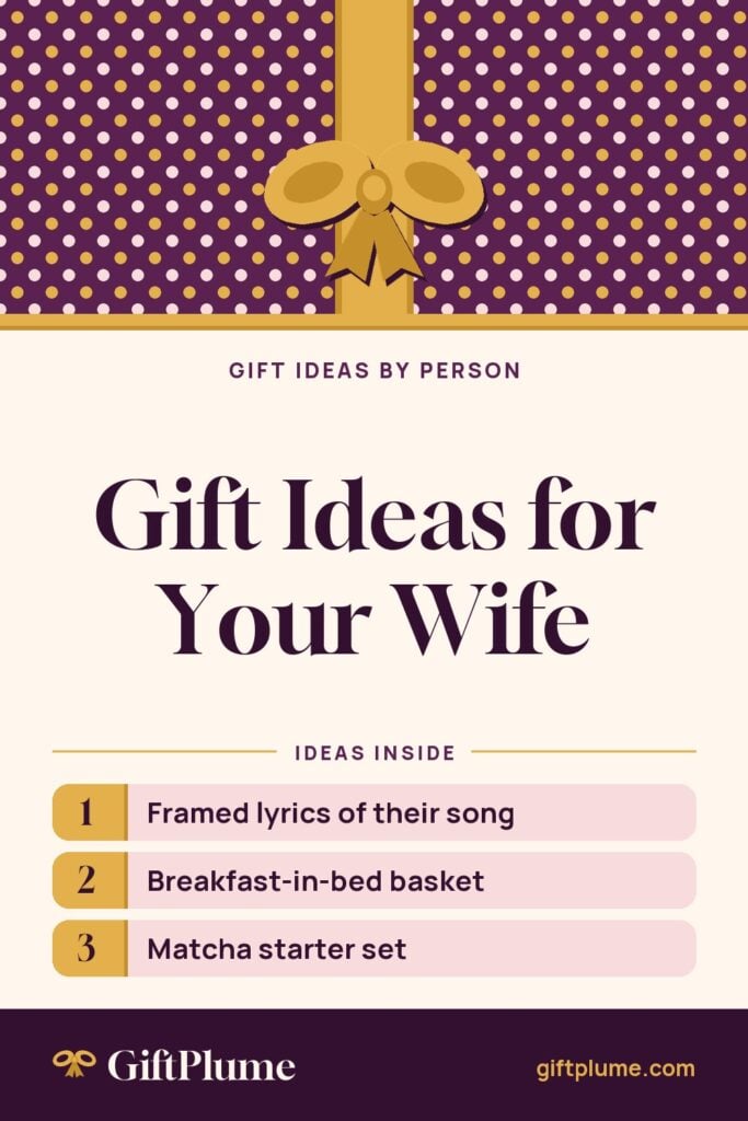 Gift Ideas for Your Wife pin