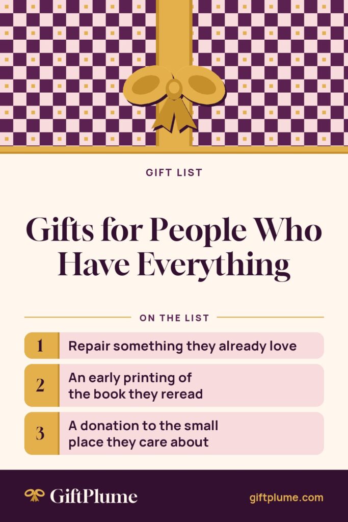 Gifts for People Who Have Everything pin