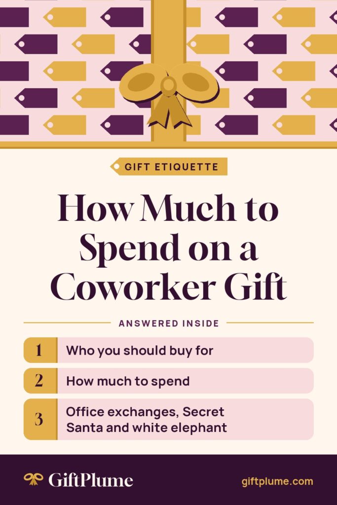 How Much to Spend on a Coworker Gift pin