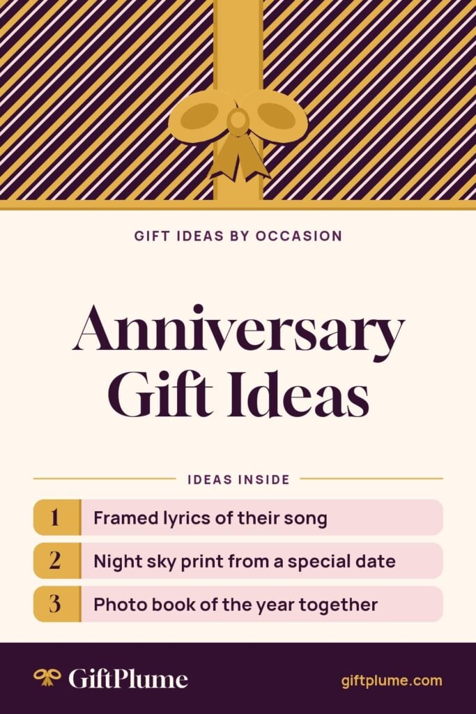 Anniversary Gift Ideas pin