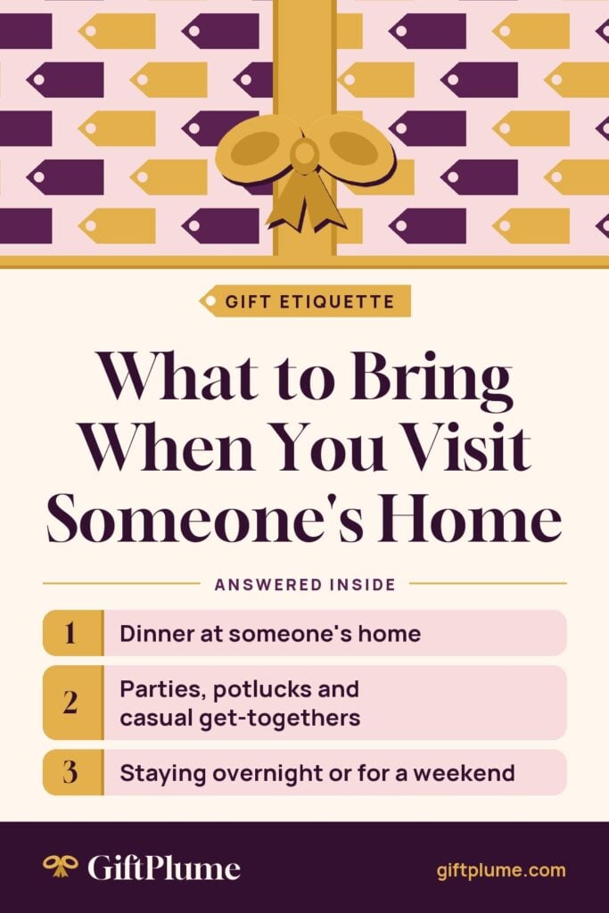 What to Bring When You Visit Someone’s Home pin