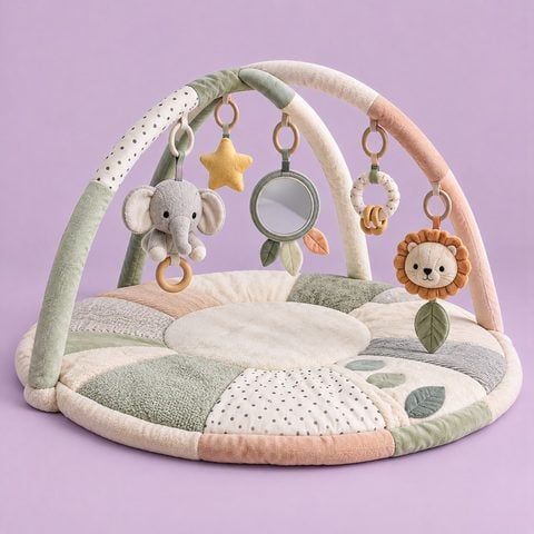 Baby play gym and mat