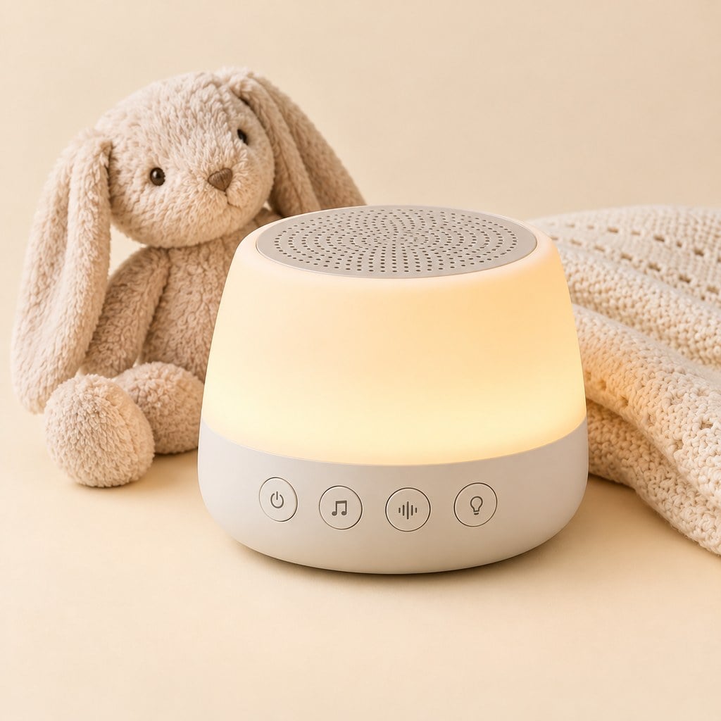 Baby sound machine and night light