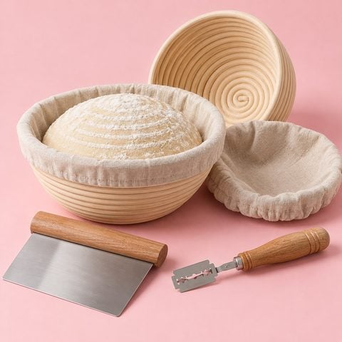 Bread proofing basket set