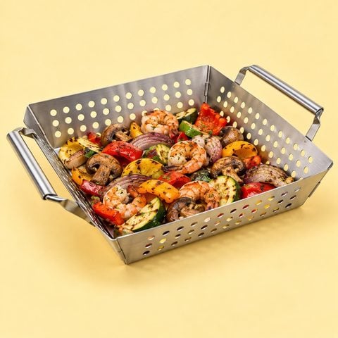 Vegetable grill basket