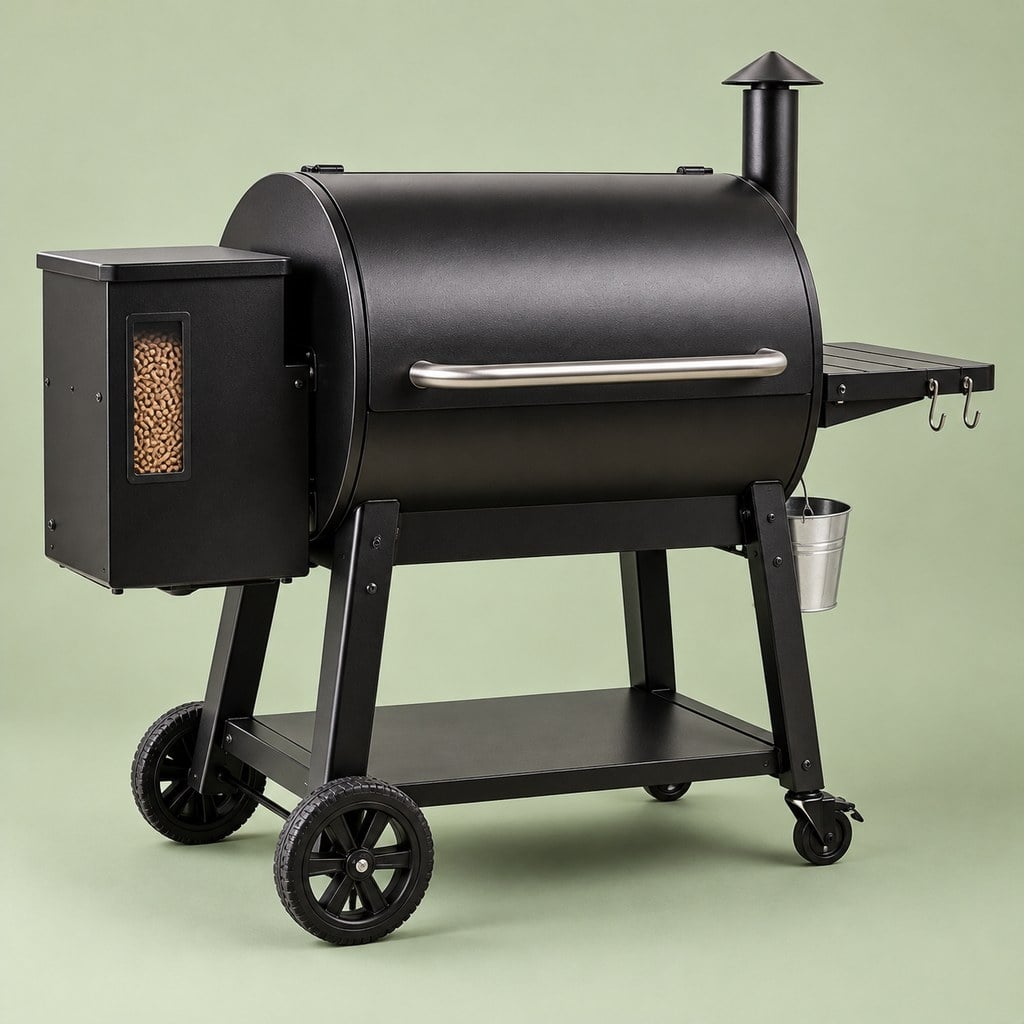 Pellet smoker grill
