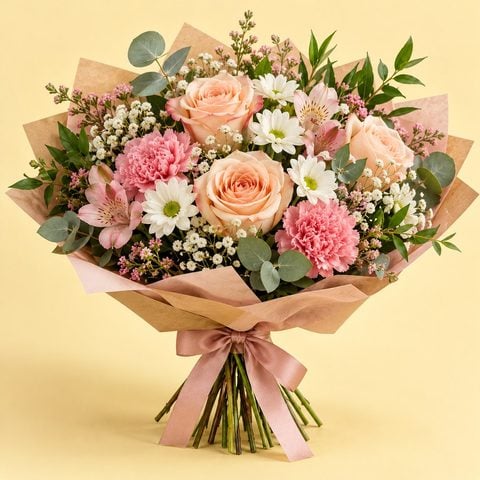 Hand-tied bouquet from a local florist