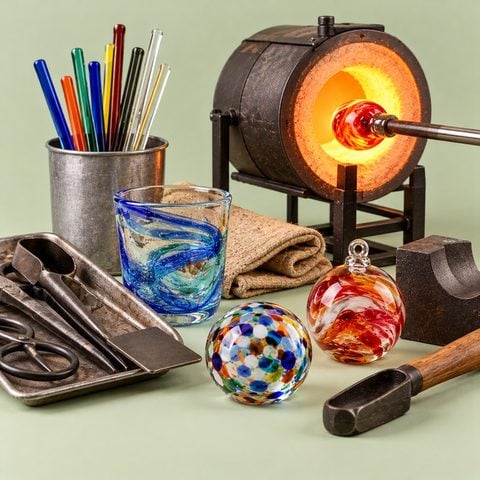 Glassblowing or glass fusing class
