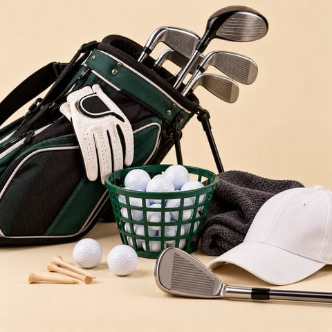 Golf lesson with a club pro