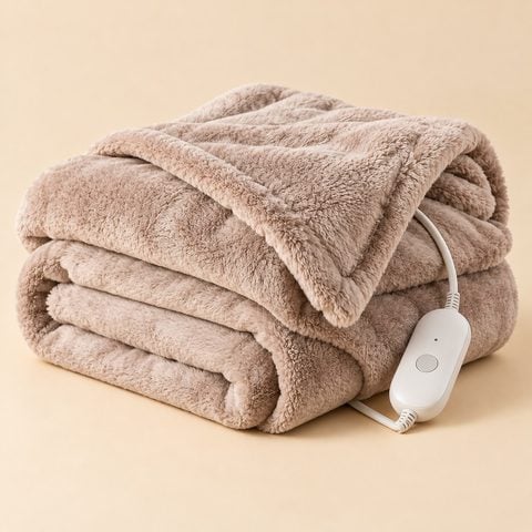 Heated throw blanket