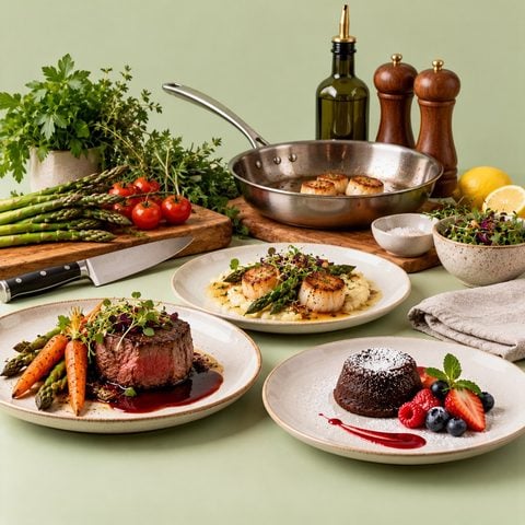 Private chef dinner at home